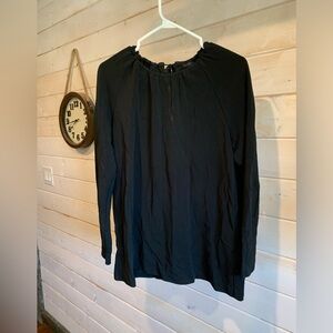 COS | Black Long Sleeve Top w Tie Back